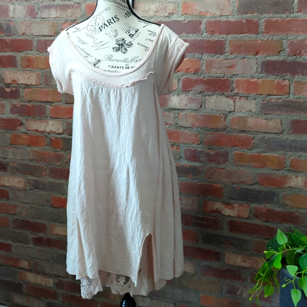 Blush dress.